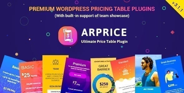 ARPrice – Responsive WordPress Pricing Table Plugin